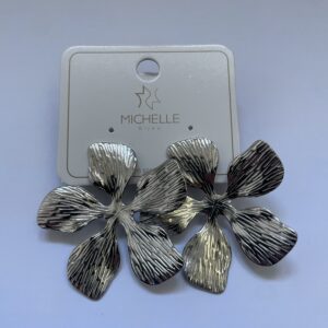 Oorbellen Bloem Zilver