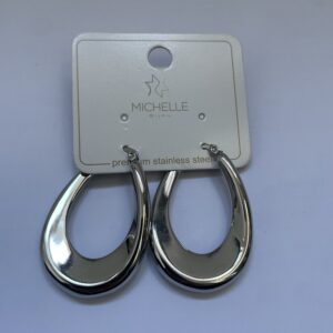 Oorbellen Ovaal Zilver